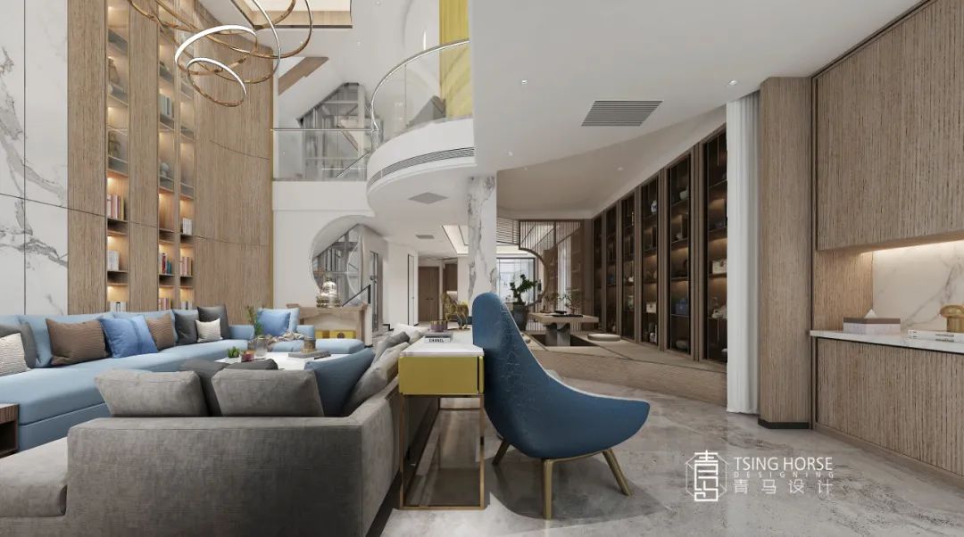550㎡新中式奢华空间，青马设计展现生活品质-19