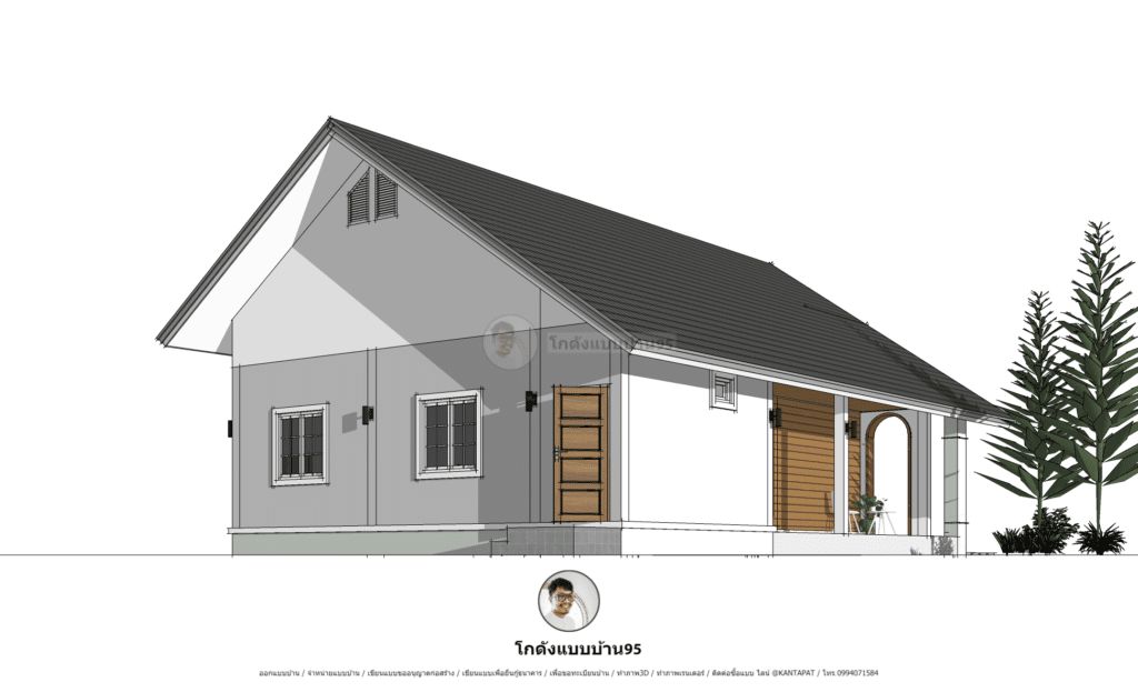 独栋坡顶房屋P  2190设计丨KODANG BAAB BAAN 95-24