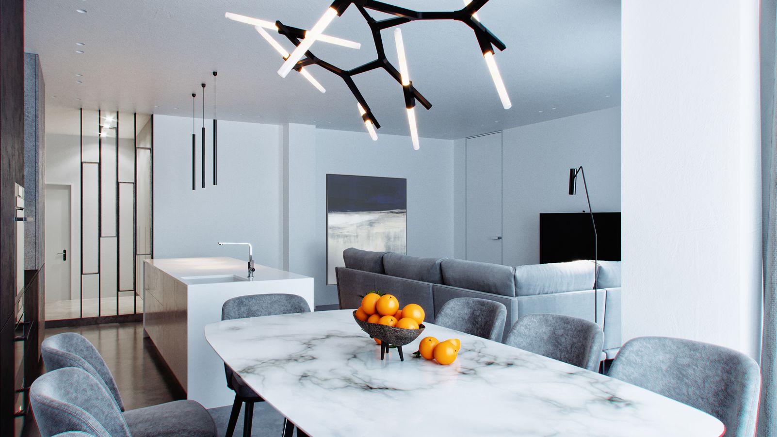 Комфорт сіті · 现代公寓室内设计丨Дизайн  студія Андрія Гординського-12