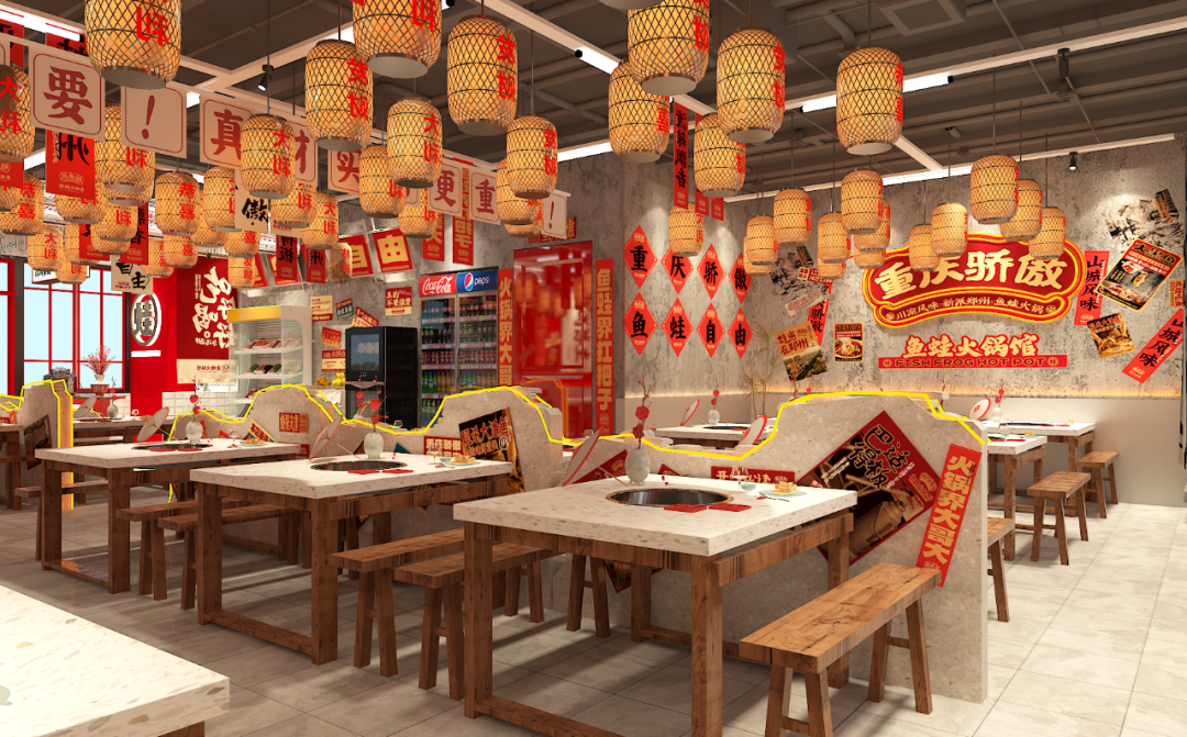杉禾川鱼蛙火锅馆丨中国重庆丨丰火连锁品牌咨询設計机构-42