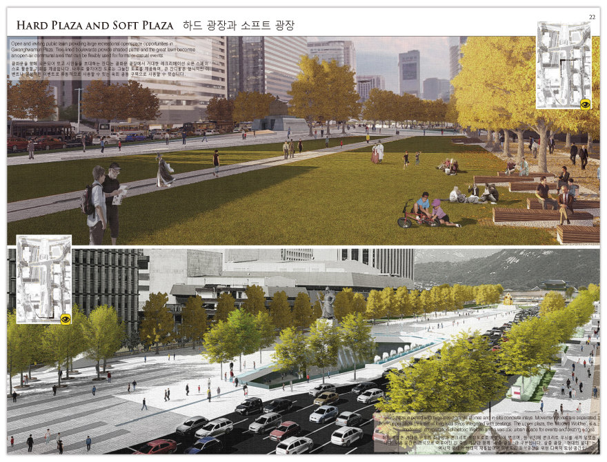 首尔“蜂王”建筑事务所设计的新光化门广场国际竞赛方案-33