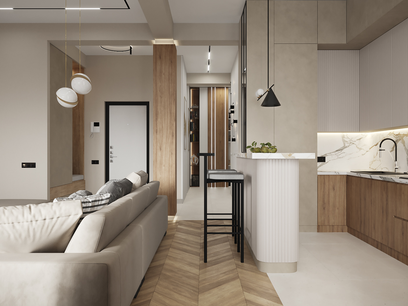 Anastasiya Gushchina丨平层丨modern apartment|Mira-4