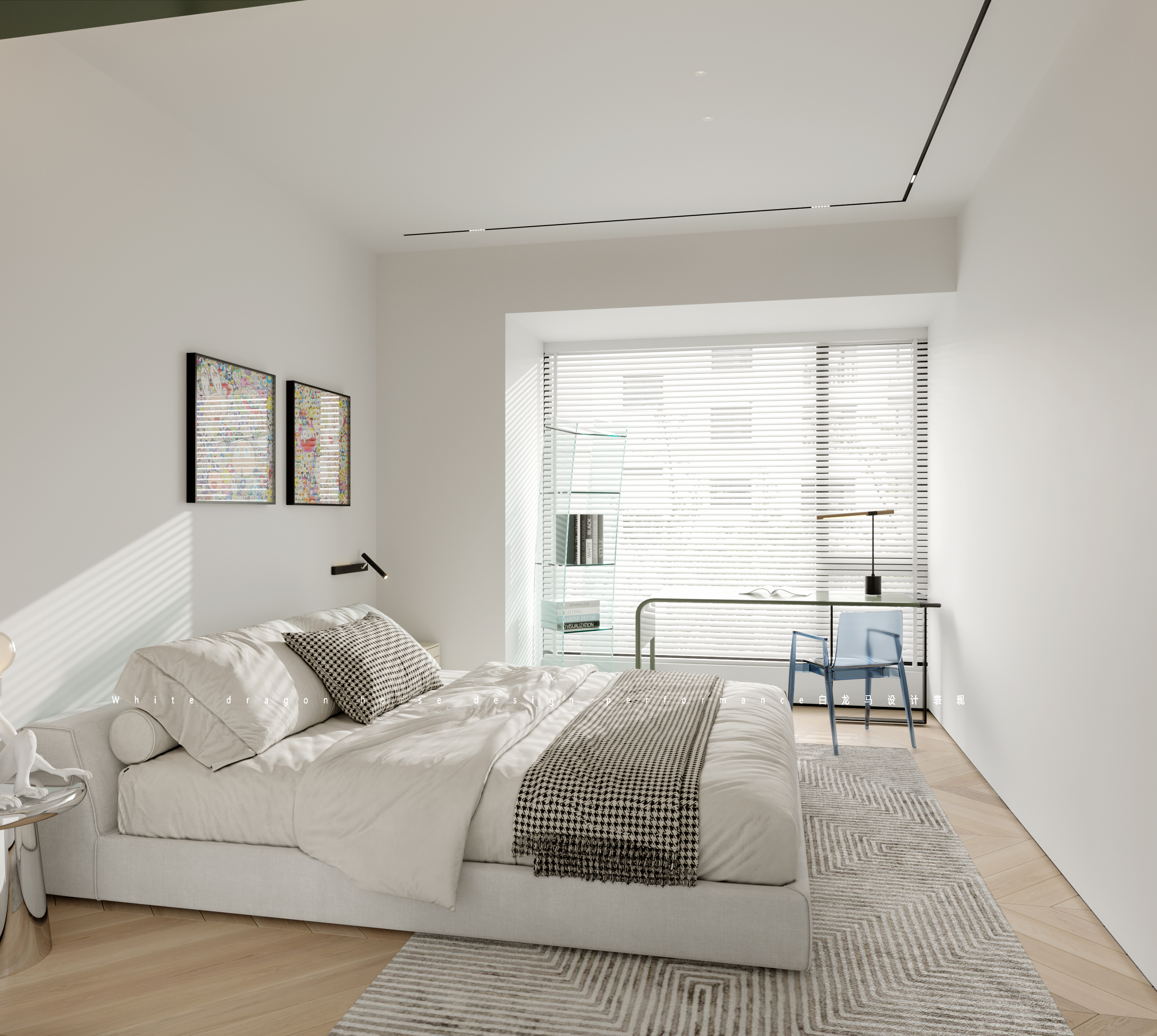 现代极简全屋——白龙马效果图-7