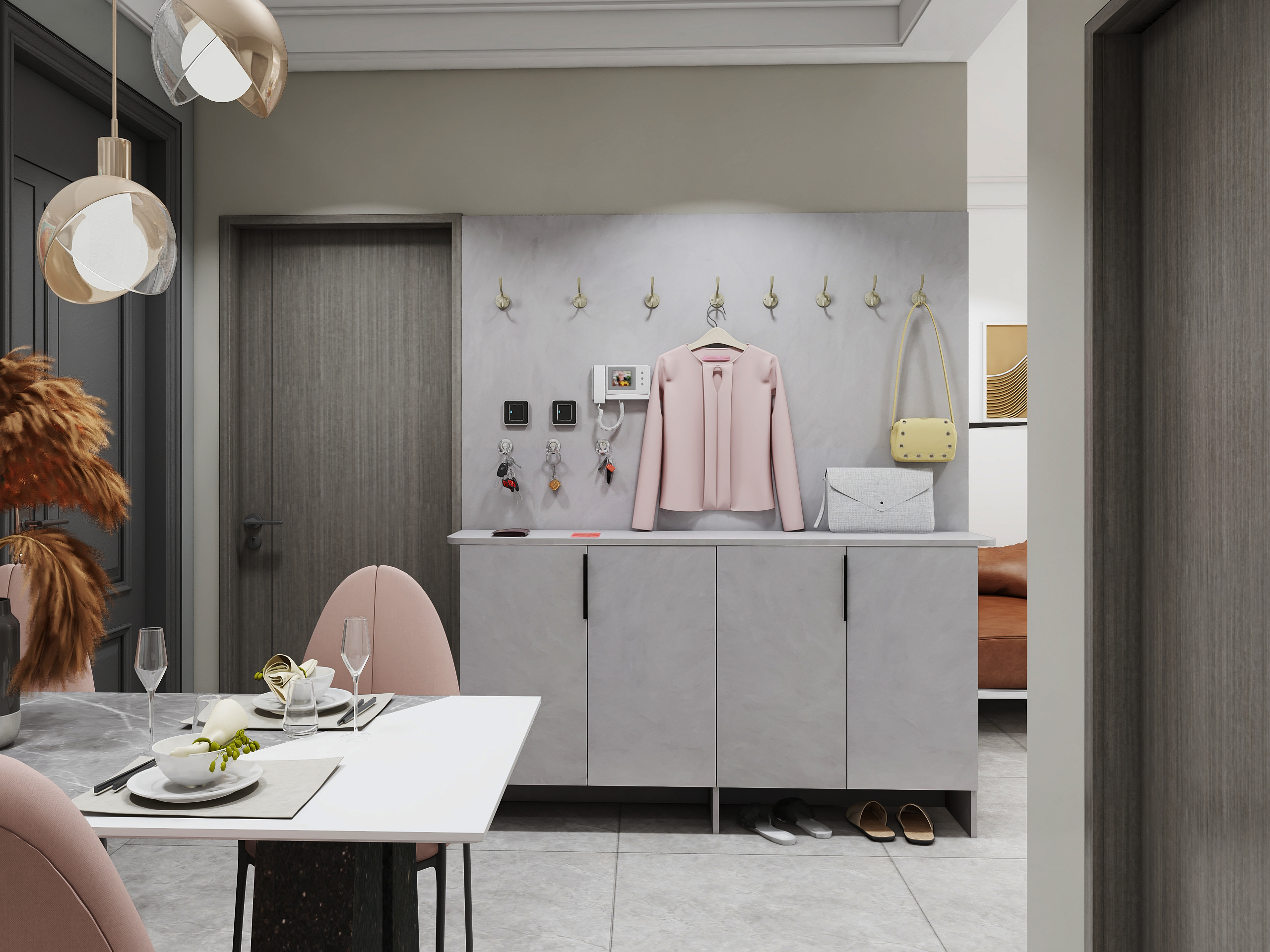 高级灰美学，同祥城-x 两室小卧室空间设计-5