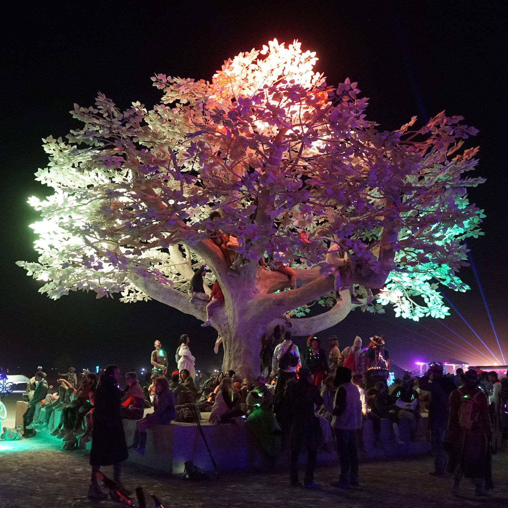 Tree of Ténéré responds to Burning Man attendees with light patterns-0