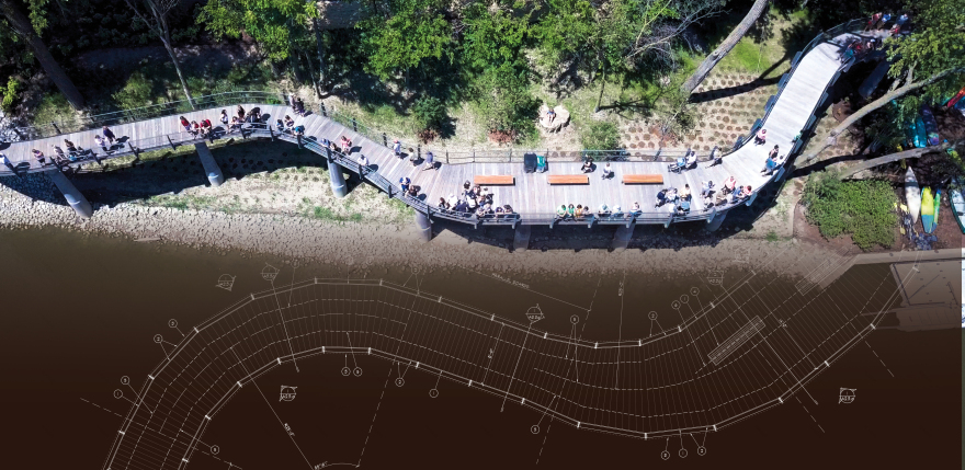 印第安纳州河滨福沃斯堡的 Promenade 公园丨Lamar Johnson Collaborative-25