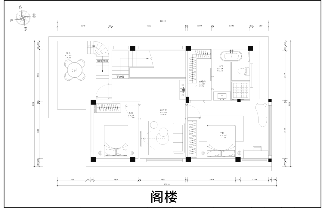 世茂摩天城现代轻奢别墅丨HA艺墅设计院泉州分院-26