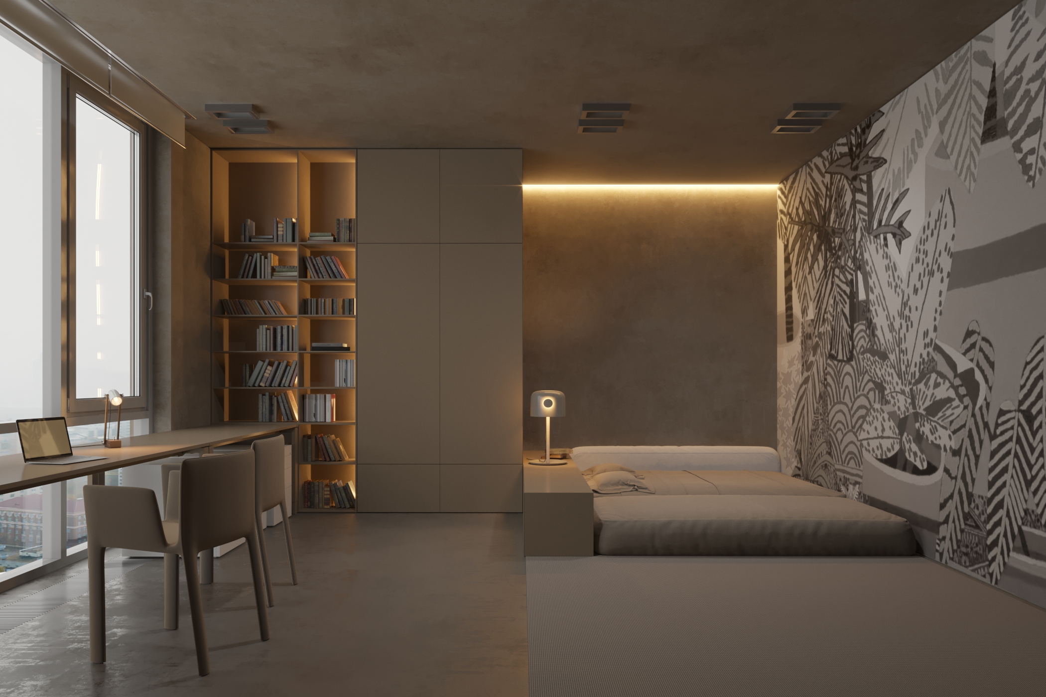 莫斯科 mp2h 公寓,简约现代的设计魅力-23