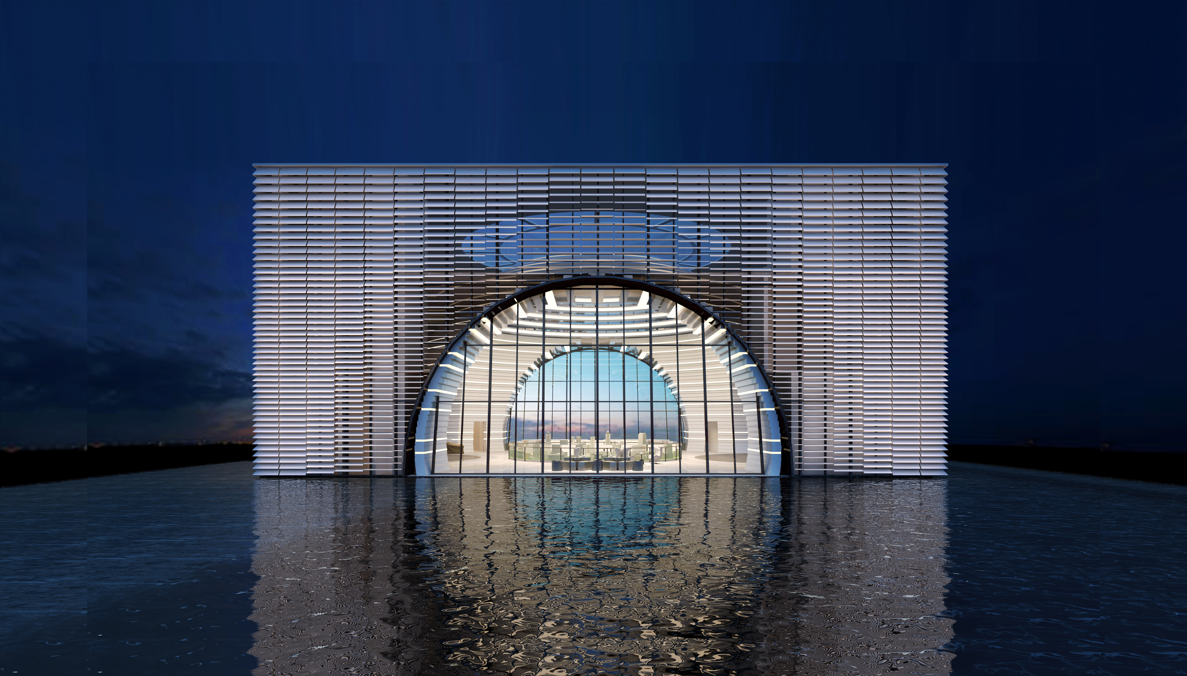 【方案】一個萬達地產售樓處設計-1