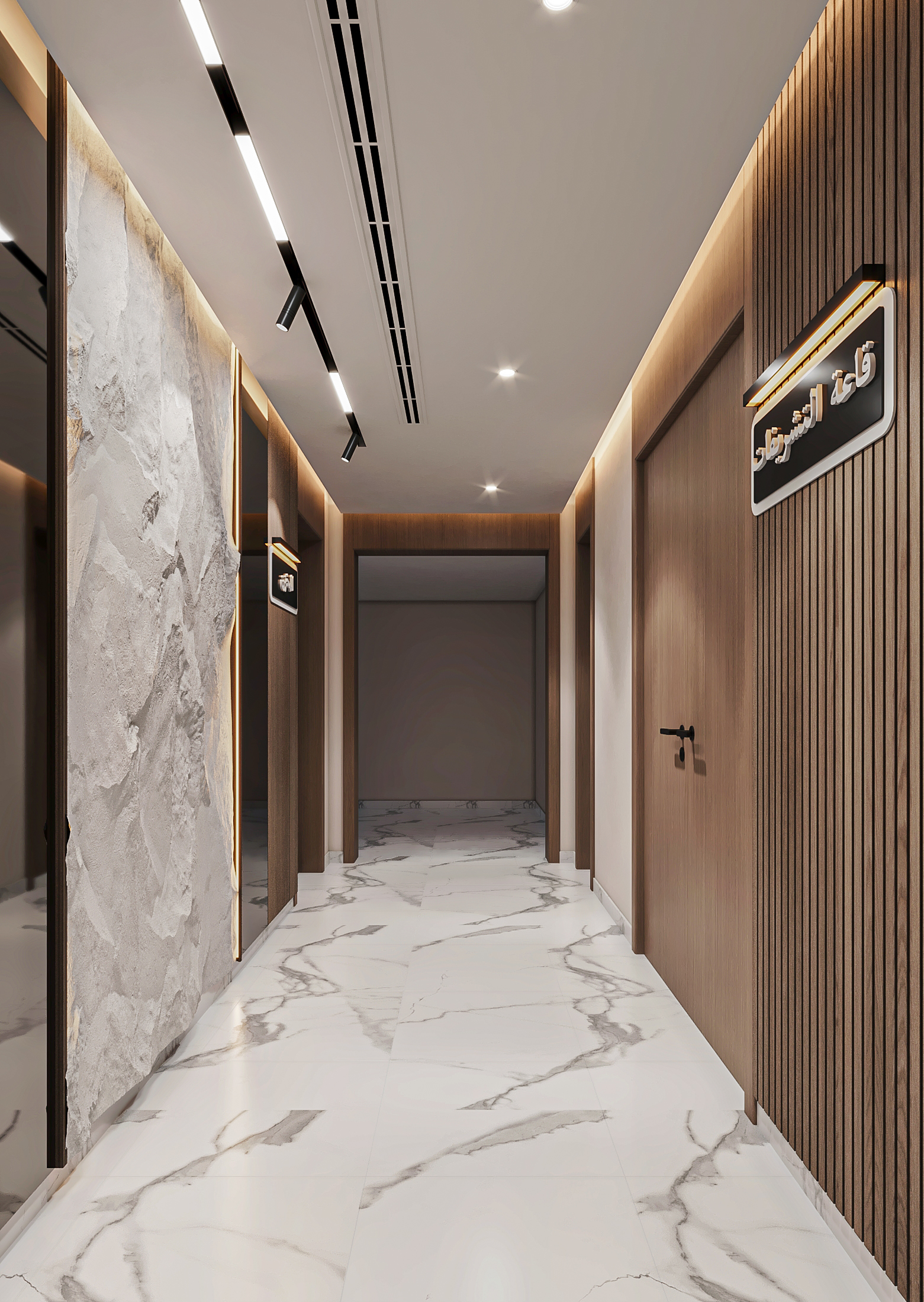 豪华走廊与小厨房区丨沙特阿拉伯丨PATIO ARCHITECTS-4