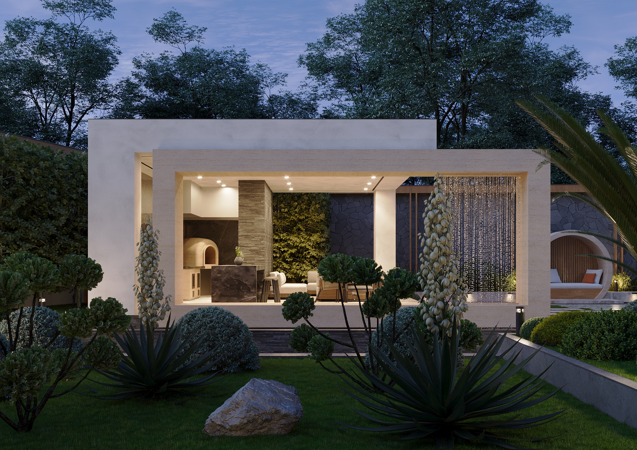 Modern Countryside Retreat with Open-Air Living Spaces-0