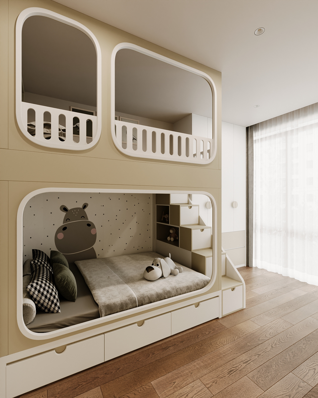 Balanced Serenity - Wood & Charcoal Contrast-22