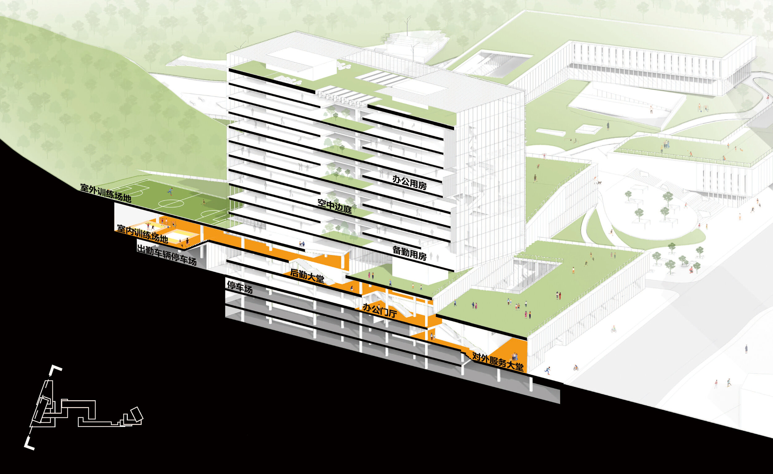 大鹏公共事务中心概念设计竞赛项目丨中国深圳丨CUBE,TALLER Architects-26