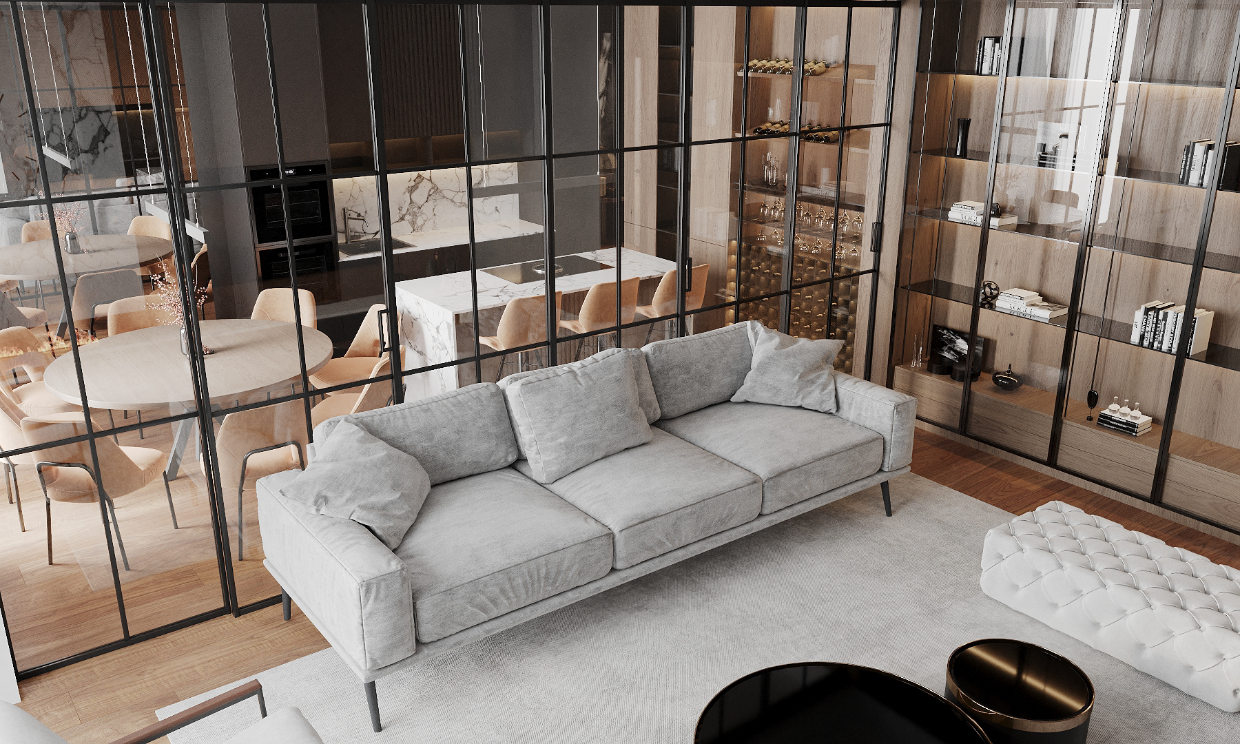 暖色系空间设计，优雅大气                     -1