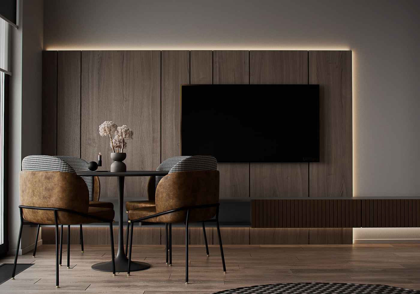 俄罗斯--黑色系公寓简约有质感-2