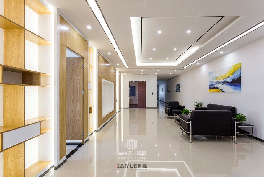 【凯悦装饰】盛美集团办公室装修设计完工实景图鉴赏-4