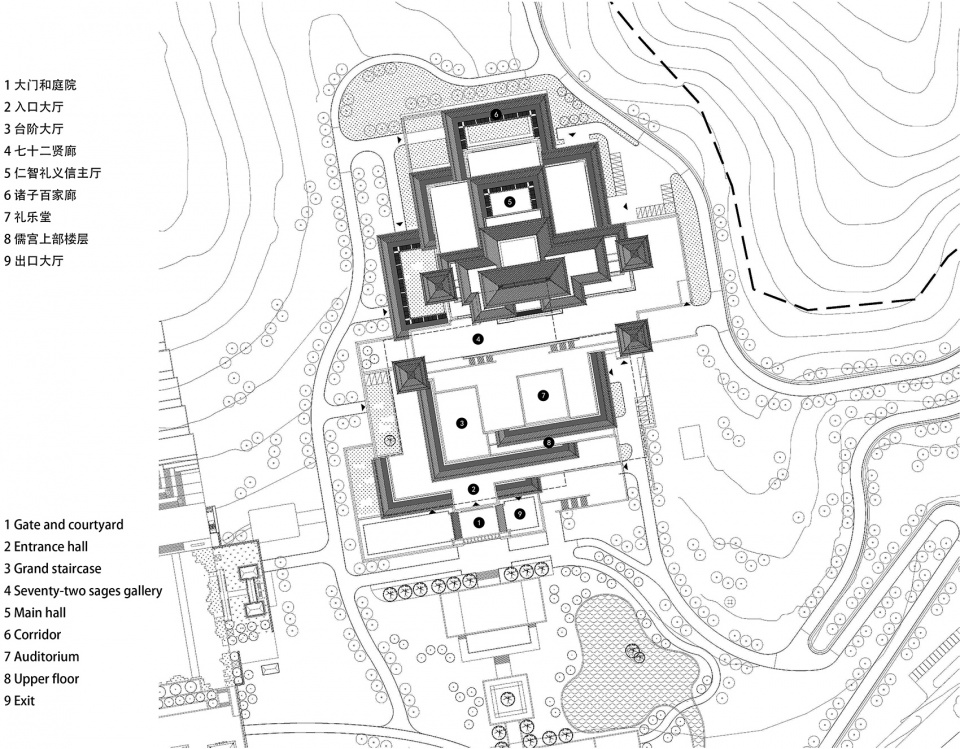 尼山孔子大学堂丨上海圆直建筑设计事务所有限公司-46