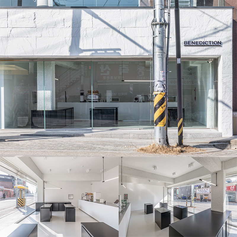 20 平米黑白极简咖啡馆设计，玩转空间魔法-1