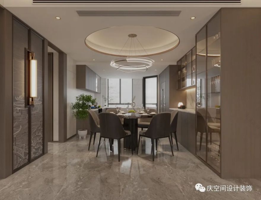 孟津区腾飞花园新中式全案设计丨庆设计机构-33