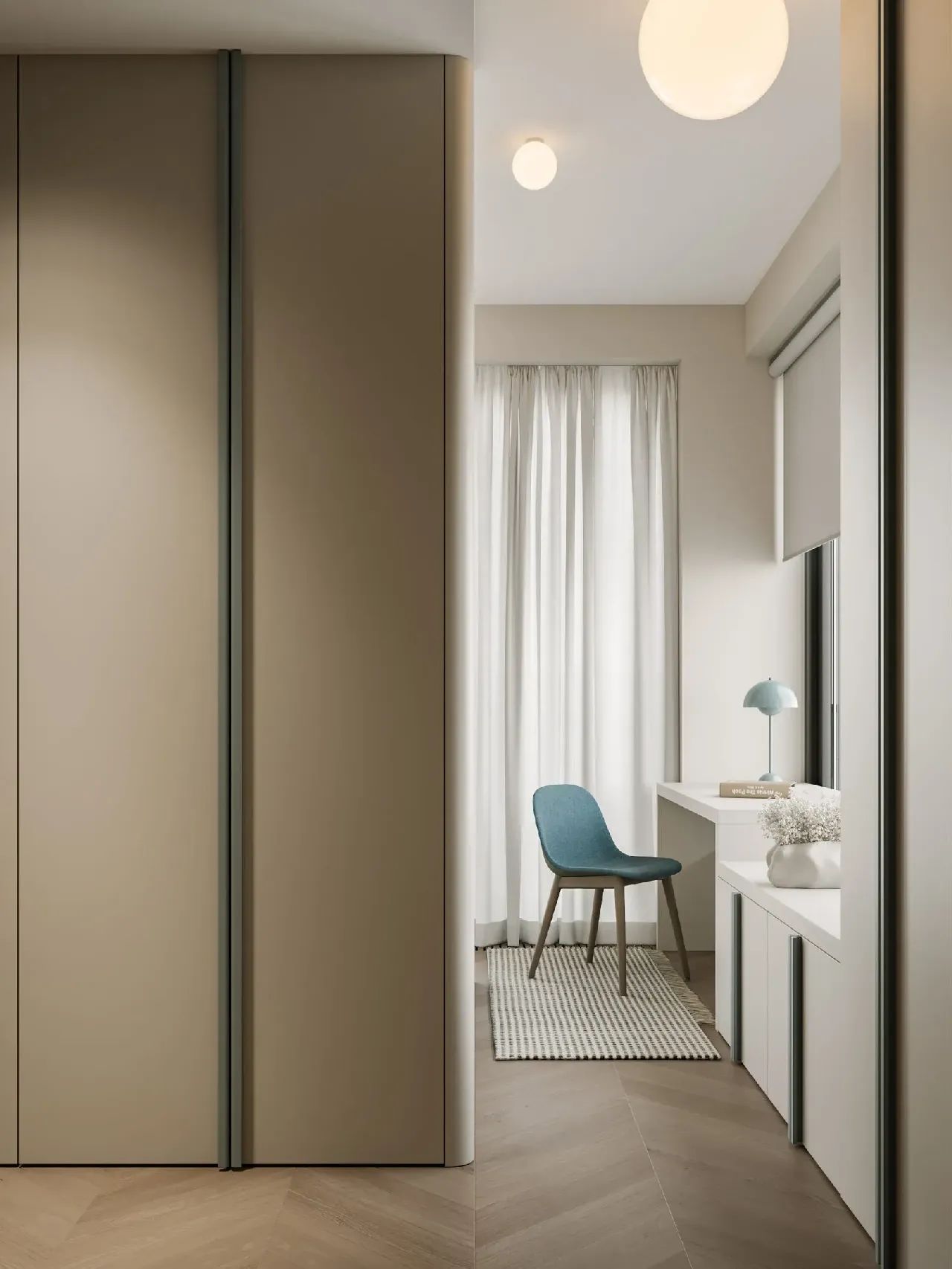 128㎡三居室室内设计-38