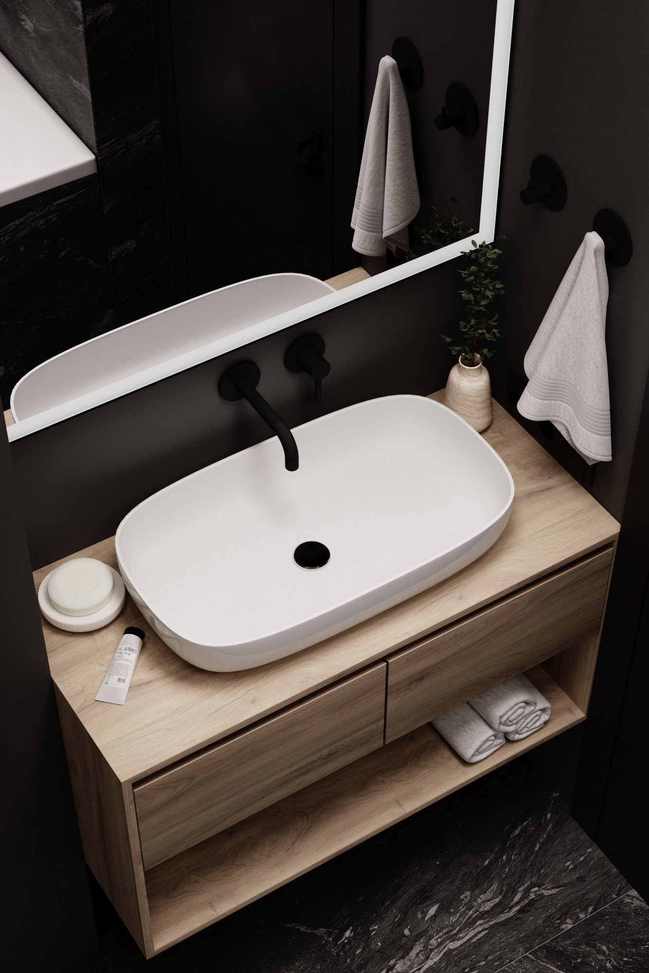Minimalism apartment - 3D visualization-26