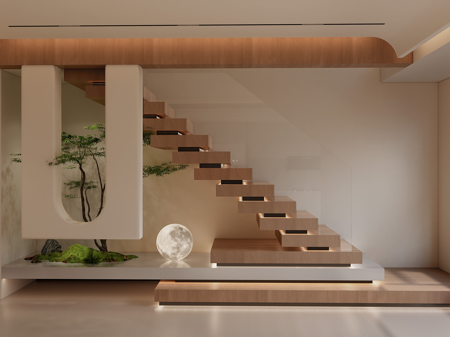 207㎡跃层胡桃木诧寂风：“温暖”是家的小永远-10