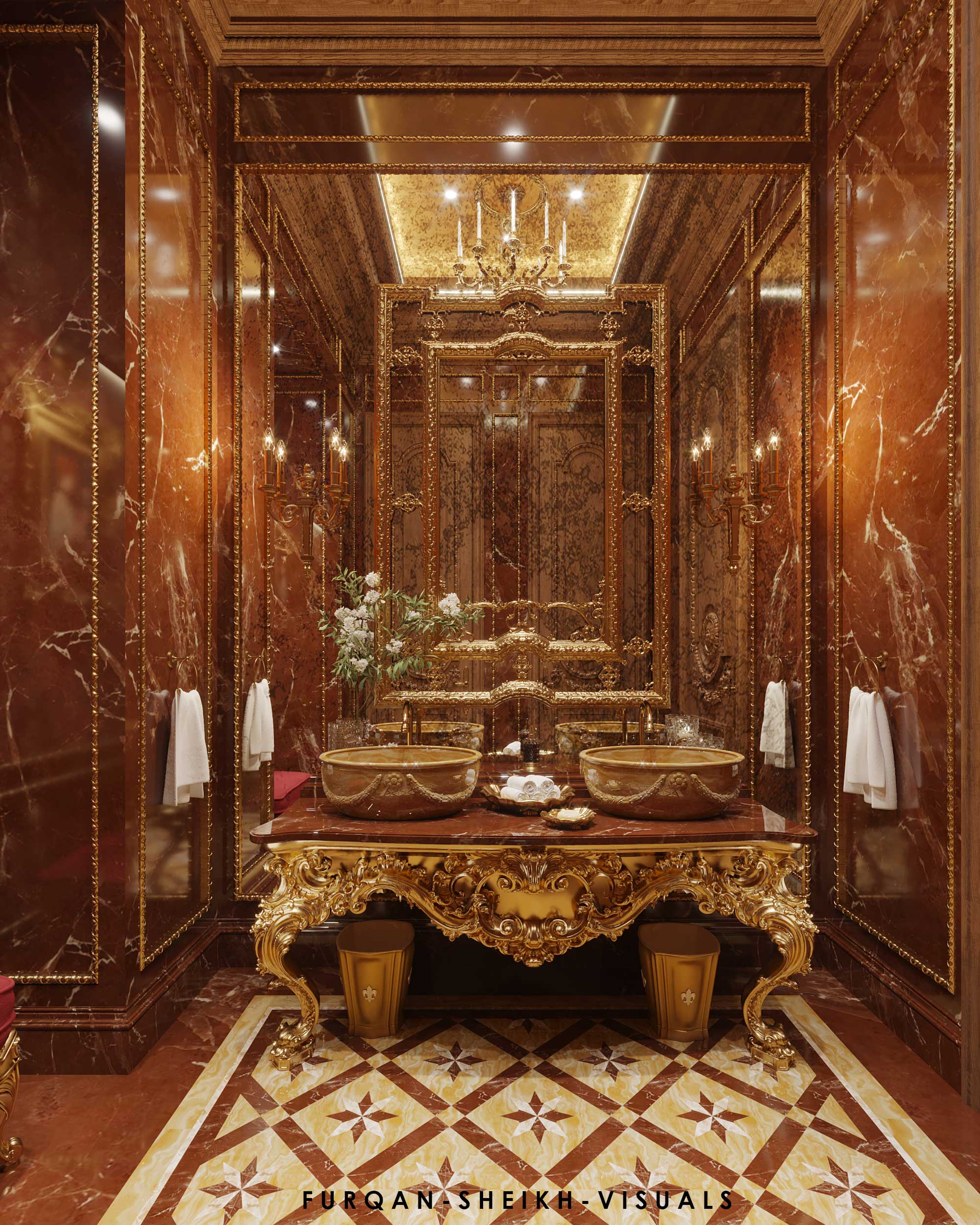 Visualization : Classical BathRoom (Dubai)-0