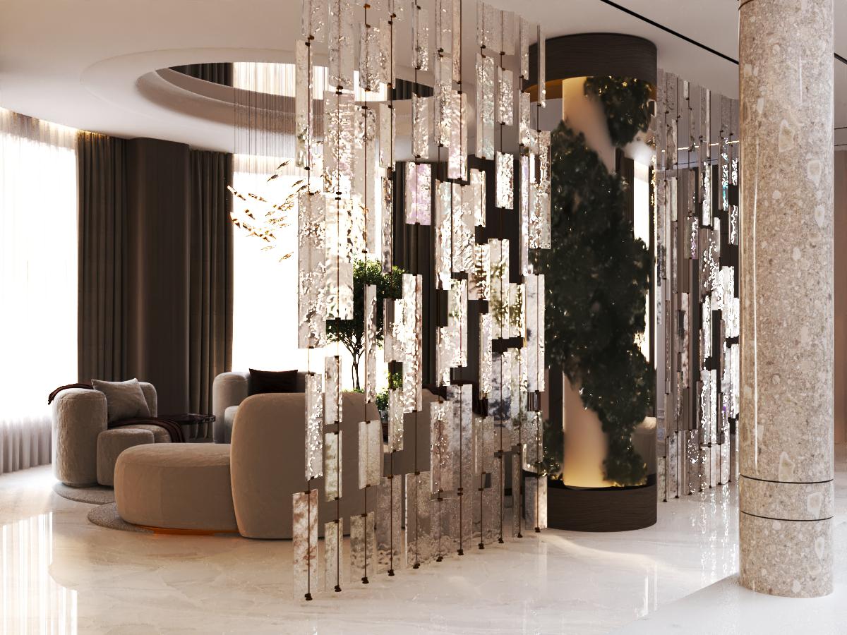 Luxurious villa double hight reception-3