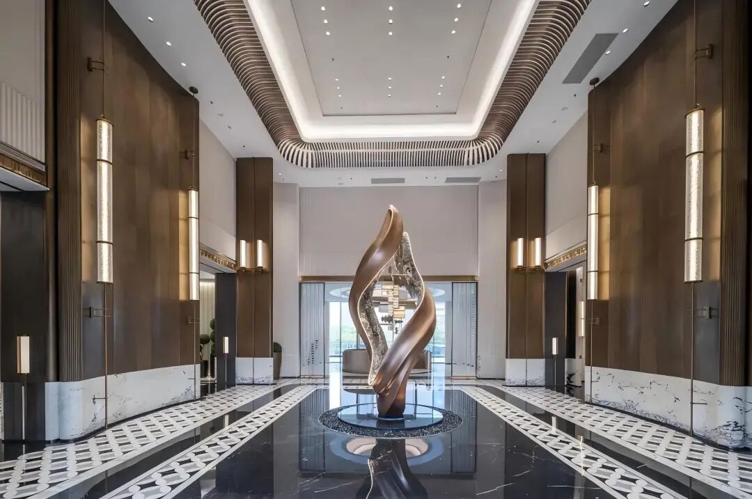 承达创建|瑞园岸上高定会客厅：诠释高级空间美学-7