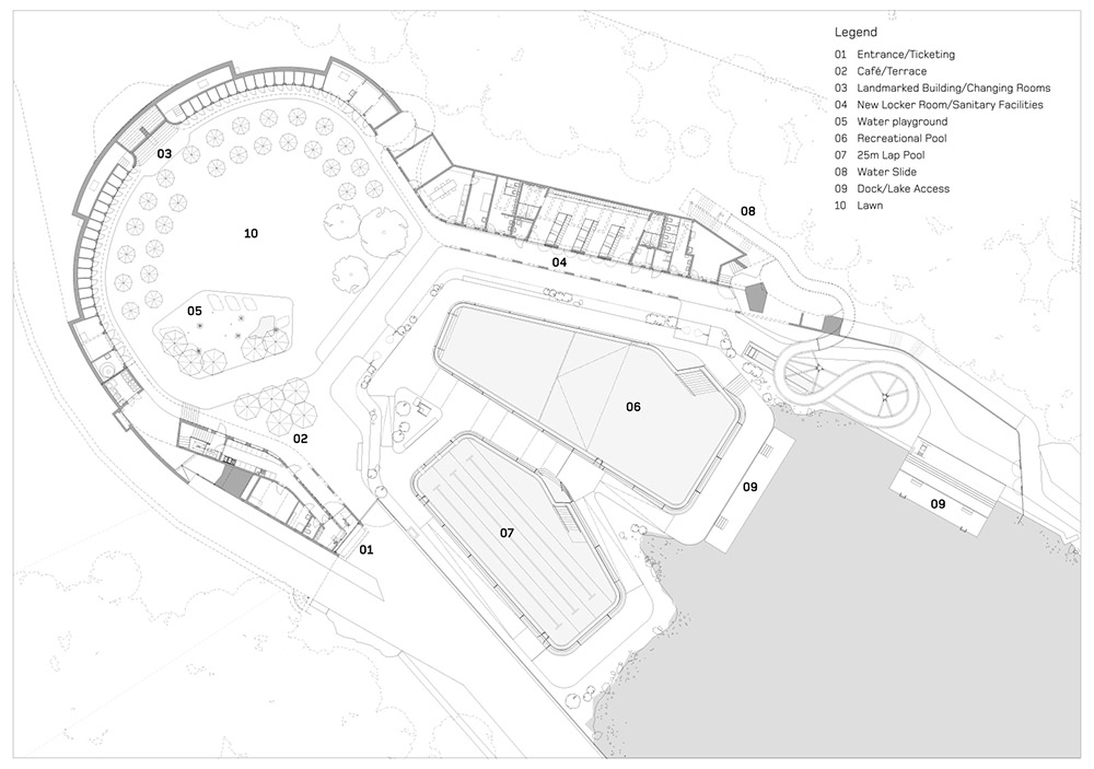 瑞士湖边“Geronde 浴场”有机更新,与自然景观完美融合-23
