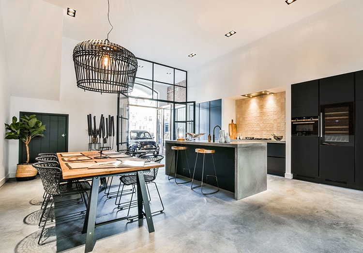 Amsterdam 工业风公寓设计-12