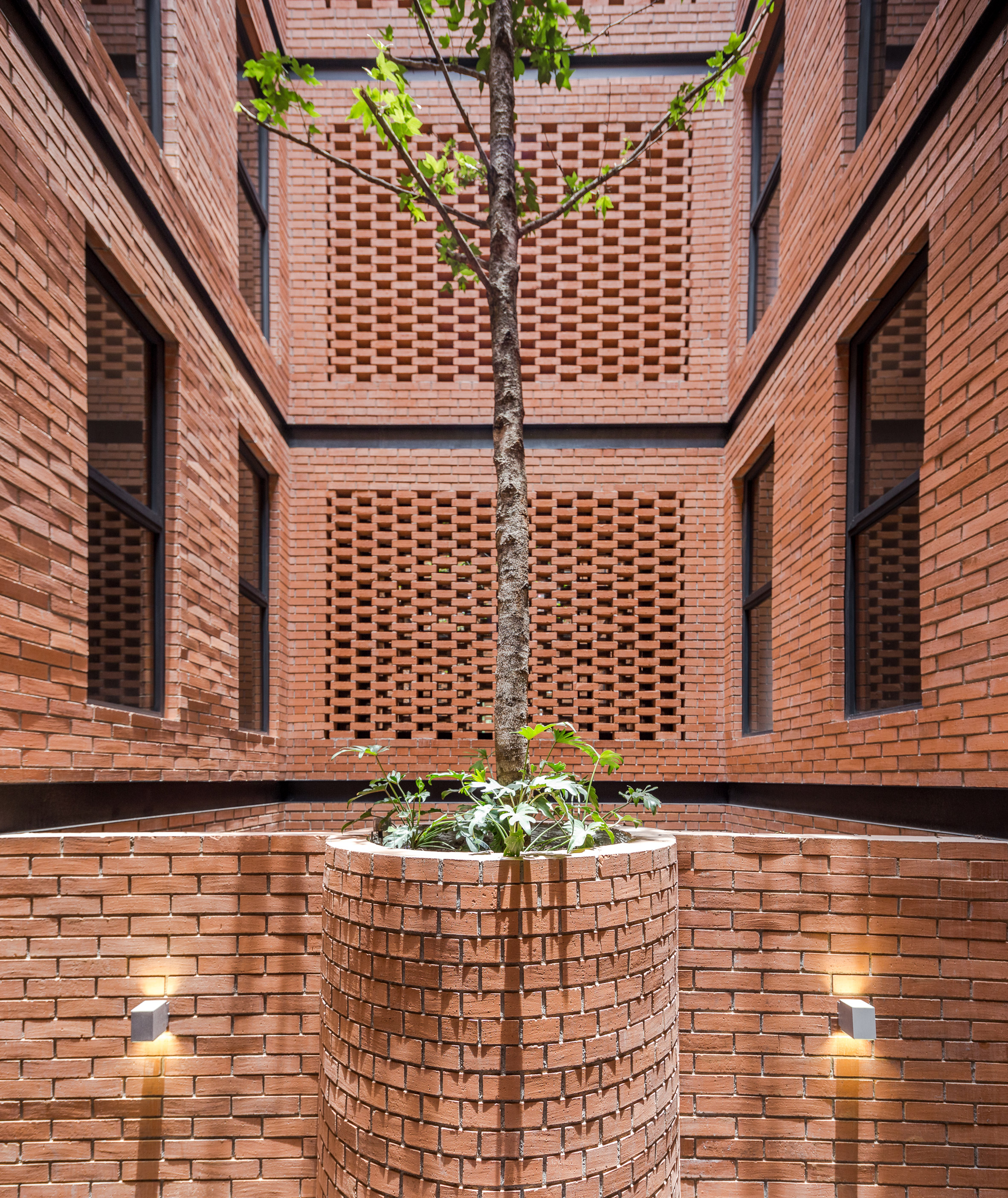 HGR Arquitectos uses orange bricks to build Mexico City apartment block-8