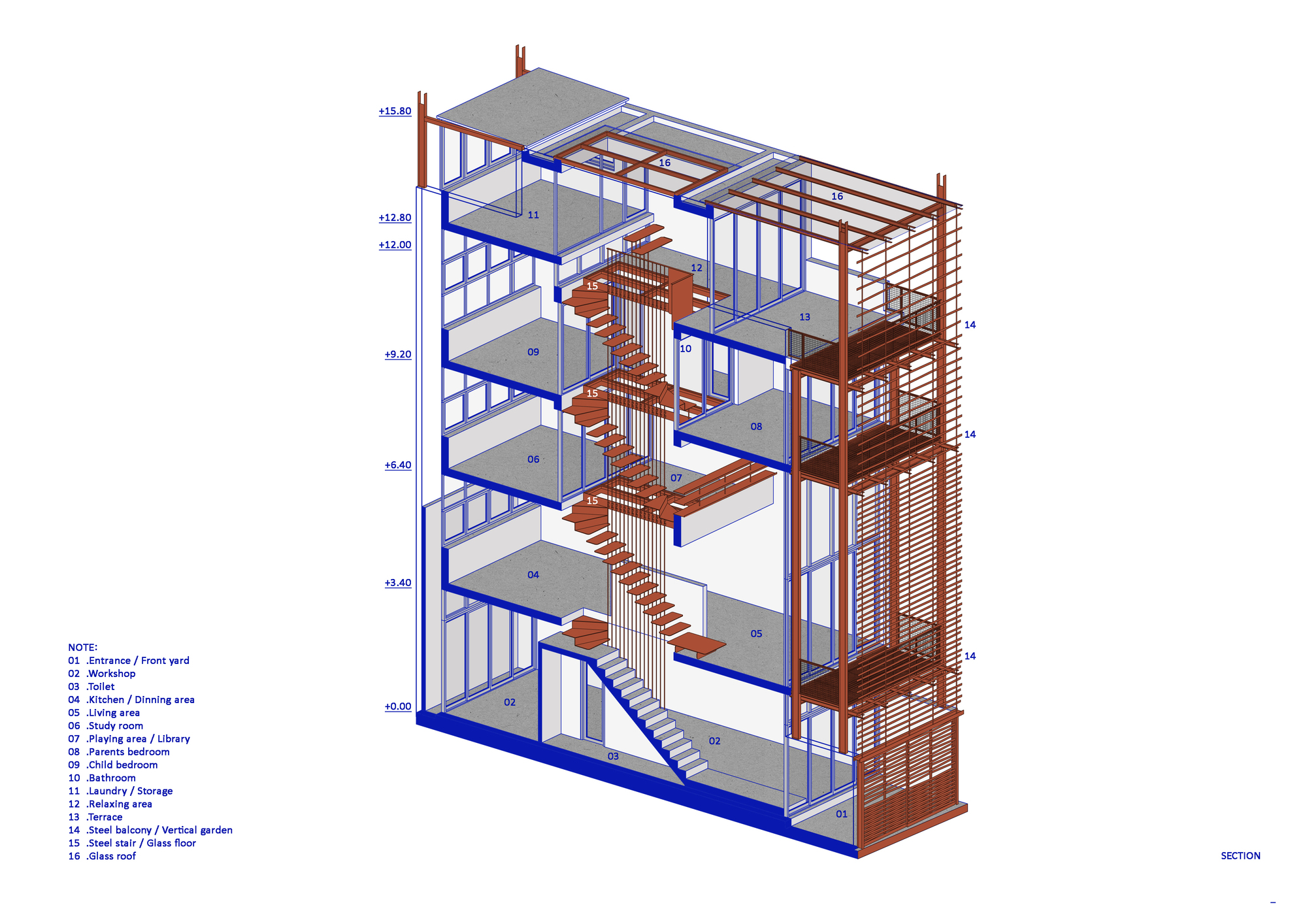loft公寓丨越南河内丨Atelier 12-24