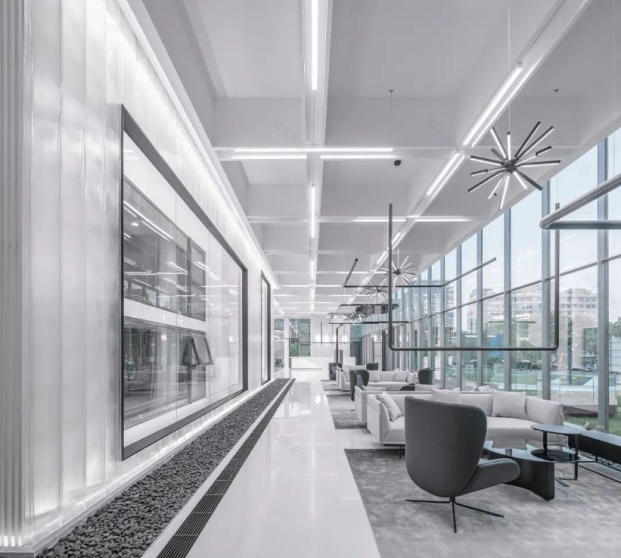 石家庄中电展示中心 / 纯净白色空间的诗意营造-14