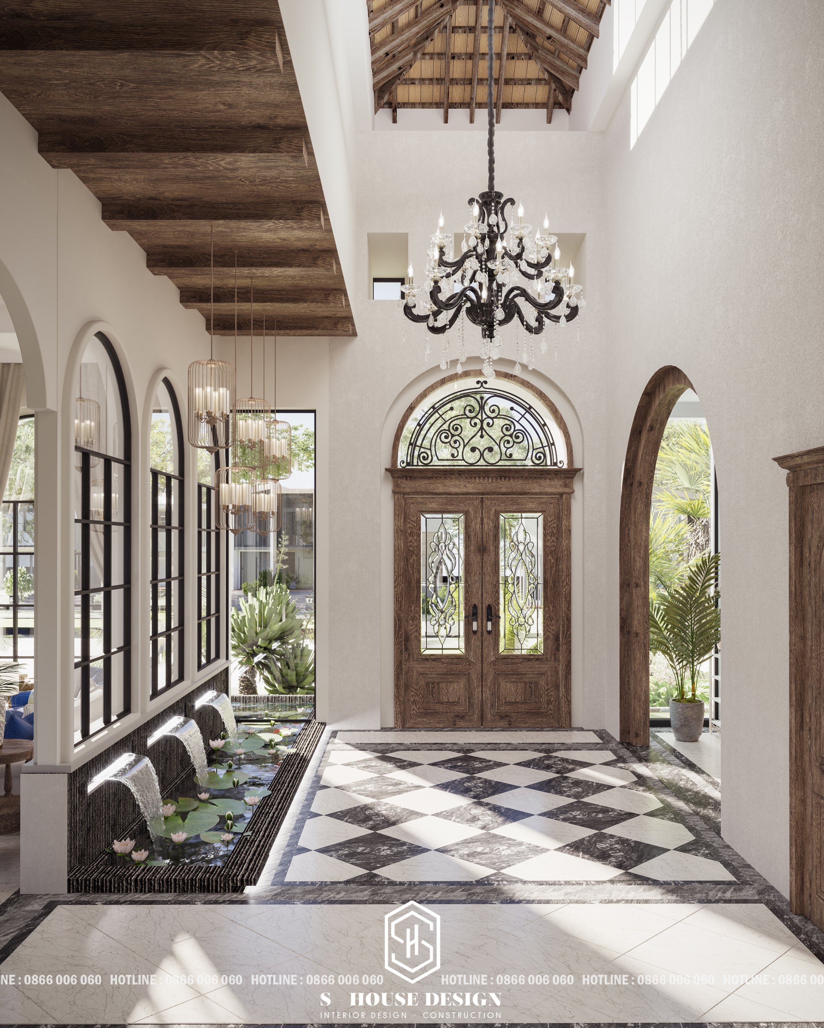 Interior design of Mediterranean garden villas-20