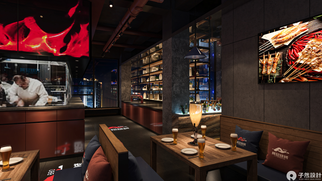 阿记烧烤·山阳店丨子然设计-32