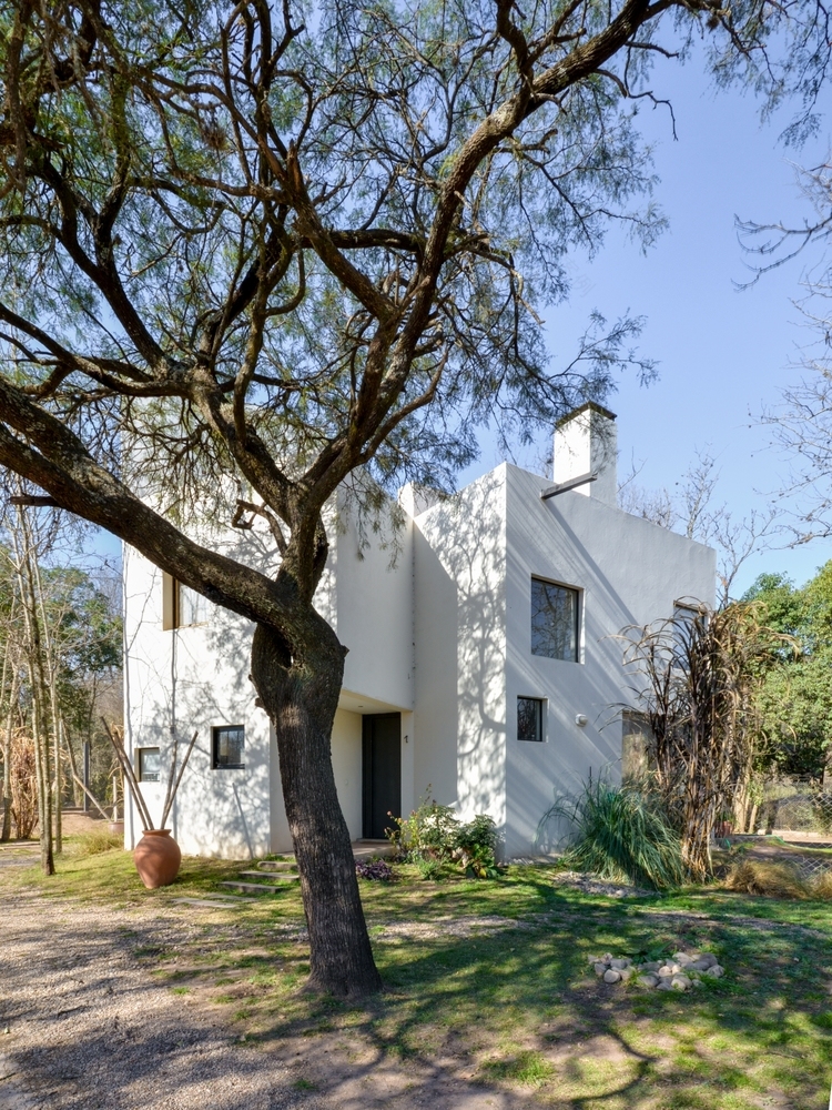 阿根廷相思树森林中的简约住宅群-34