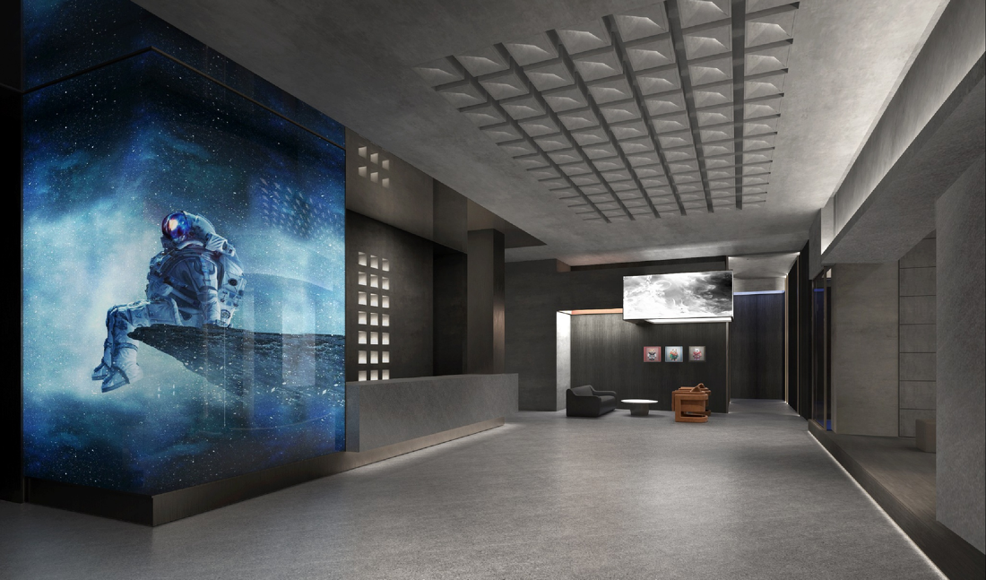 未来主义影院设计 | 多元化空间与材质的完美融合-0