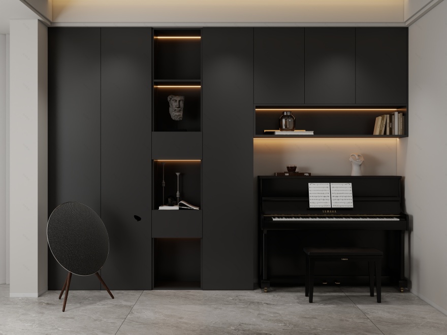 《星汇云城·墨白序曲》极简现代整装设计丨中国广州丨广州市至雅设计装饰工程有限公司-51