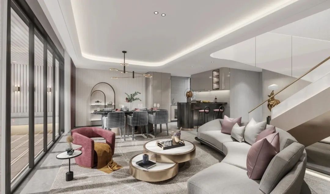 济南新城·玺樾叠拼样板间丨中国德州丨上海飞视设计,邸设空间设计（上海）有限公司,新时光照明设计-76