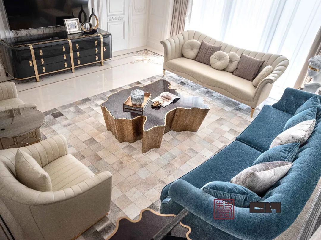 椒江巴黎跨界之中央花园轻奢设计-44