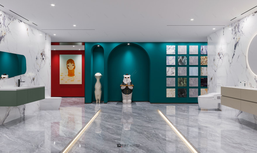 圣都新材料展厅项目丨LD 设计-8