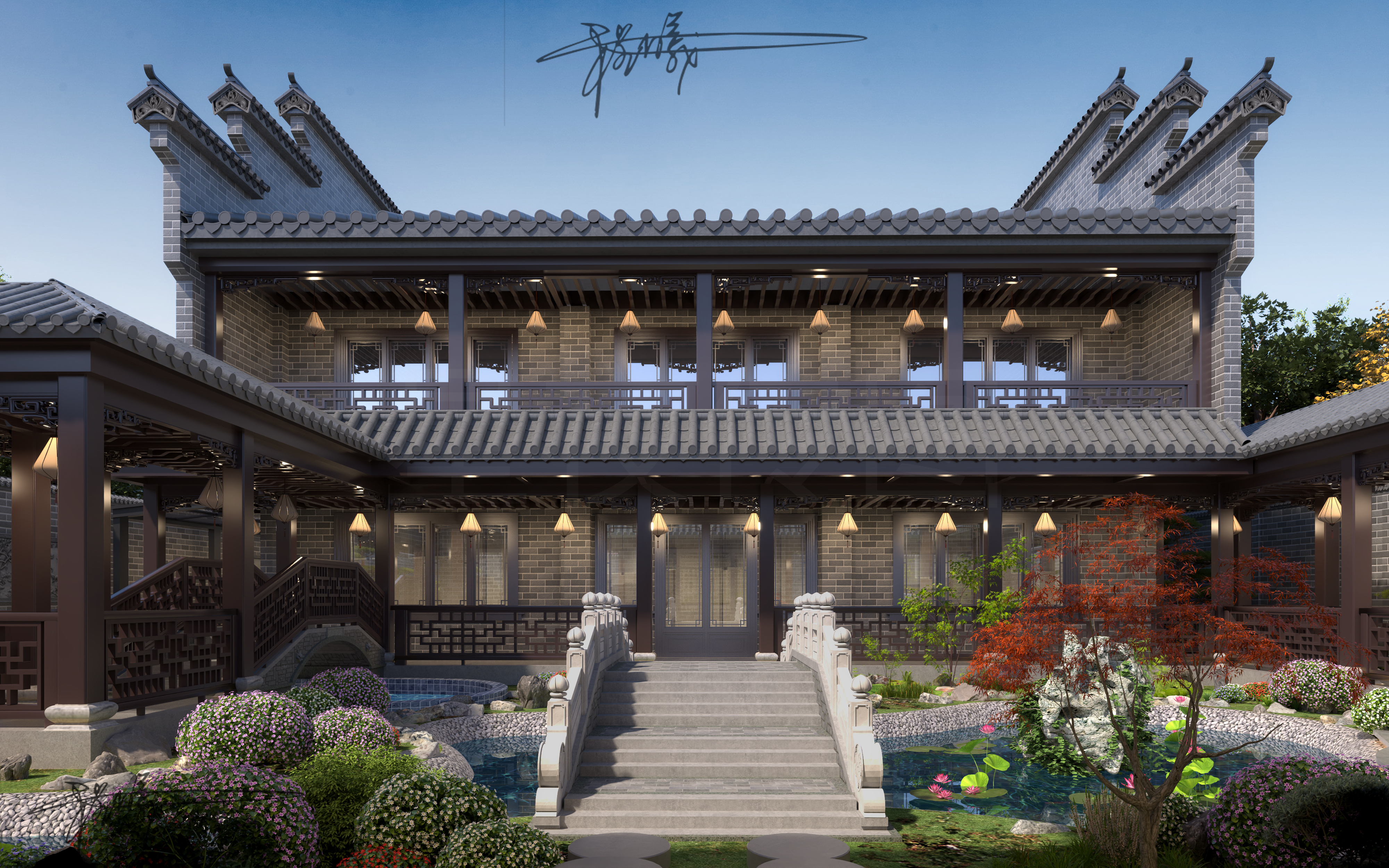 拖拖的中式豪宅丨泰国曼谷-6