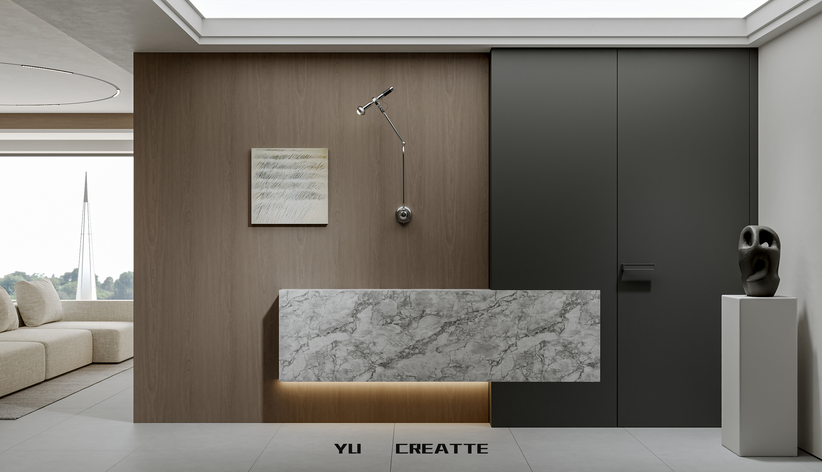 意式极简客餐厅主人房丨近期表现-13