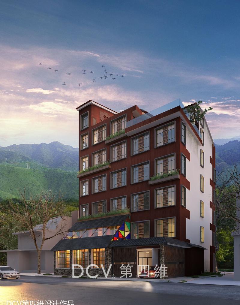 西安 97 号动车驿站二期 美式乡村复古客栈设计-0