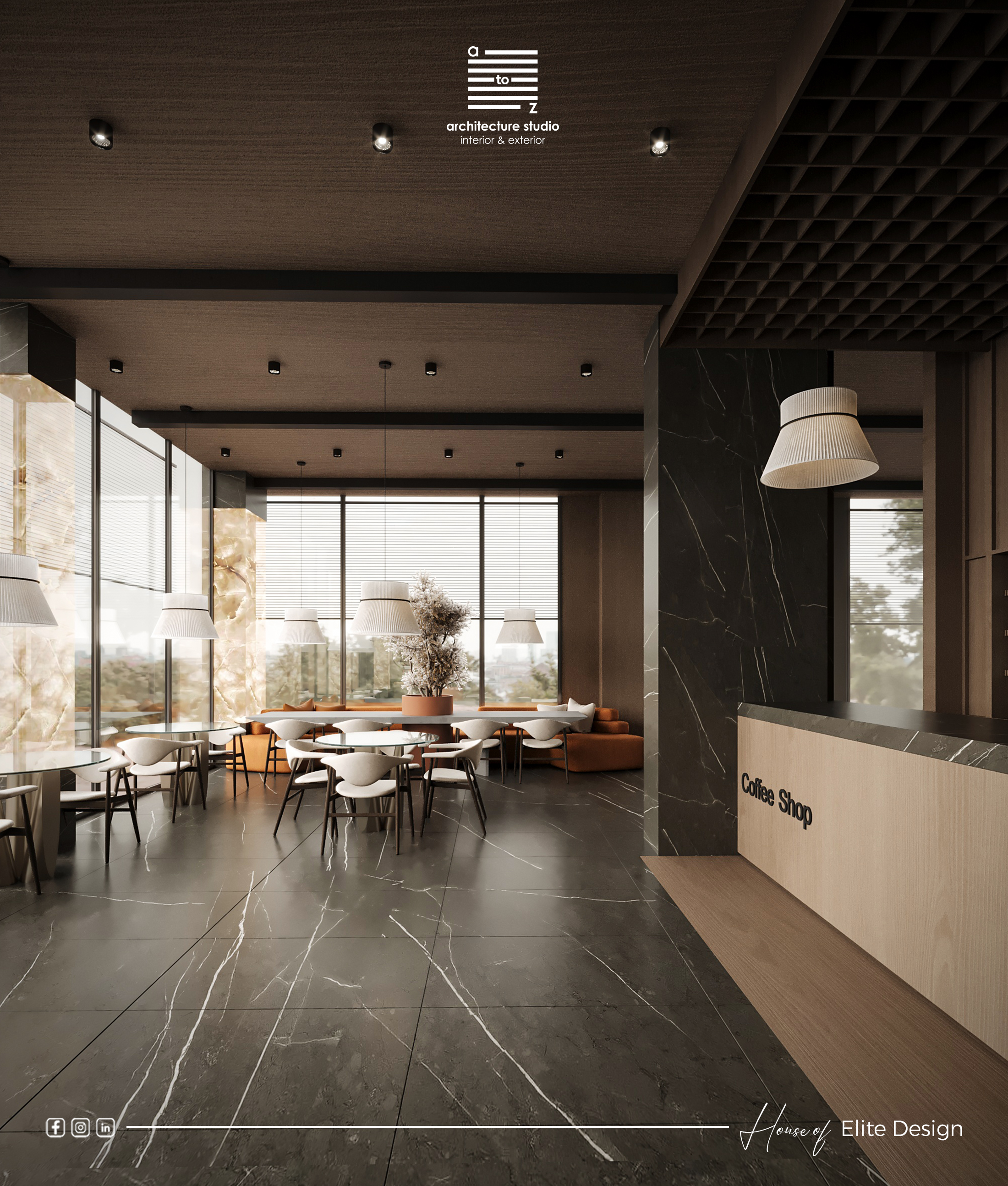 露芮咖啡馆

注：Lu·ury并非标准英文单词，这里根据音译给出翻译，Cafe常见释义为咖啡馆  丨EgyptCairo丨A2Z Architects™-12