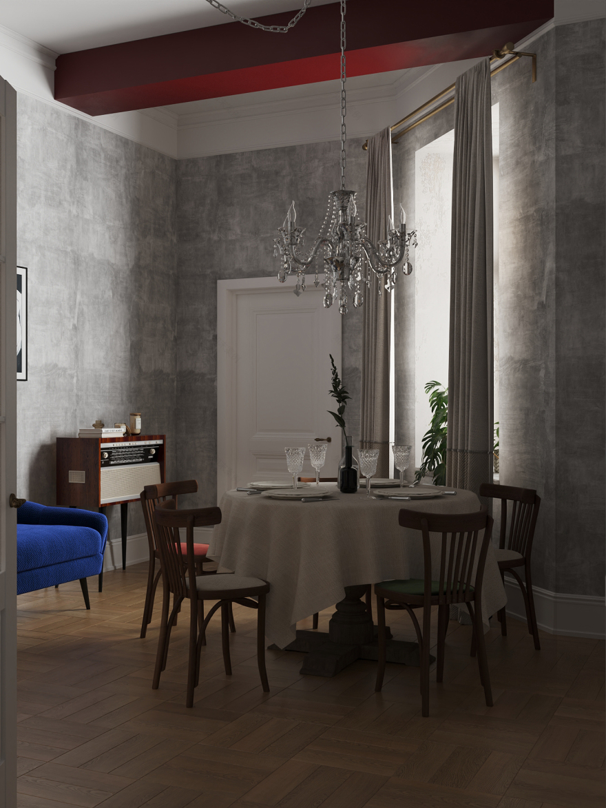 圣彼得堡115平米公寓设计项目丨俄罗斯圣彼得堡-36