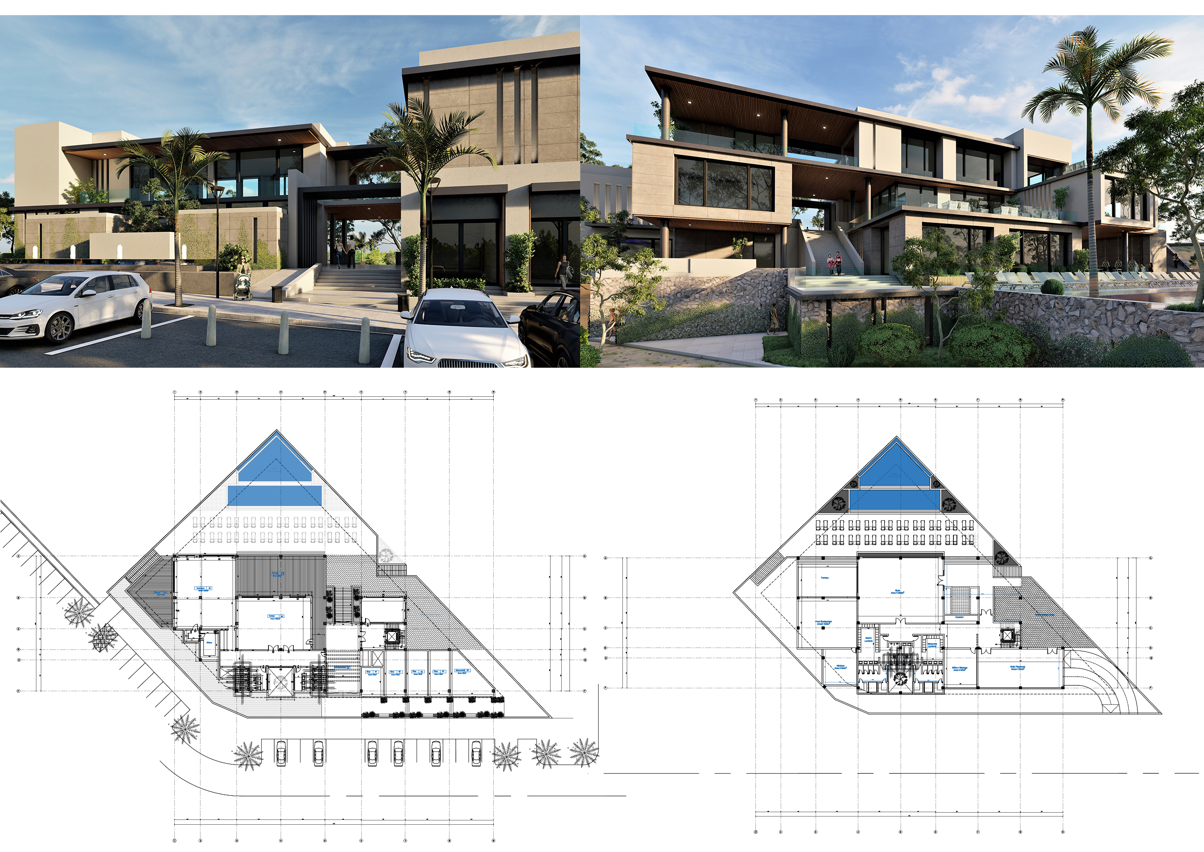 Clubhouse Design + Technical drawings + Landscape-0