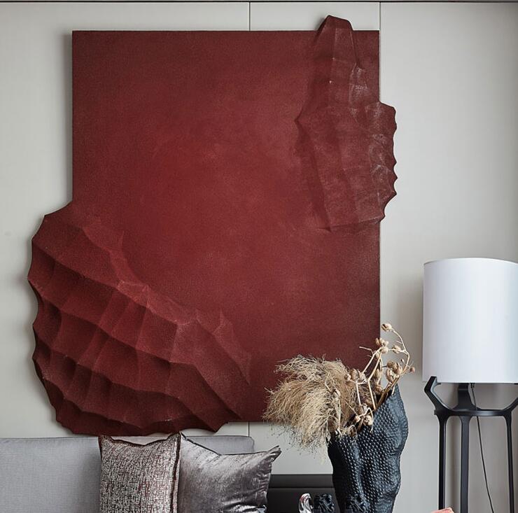 立体皮革金属实物画-5