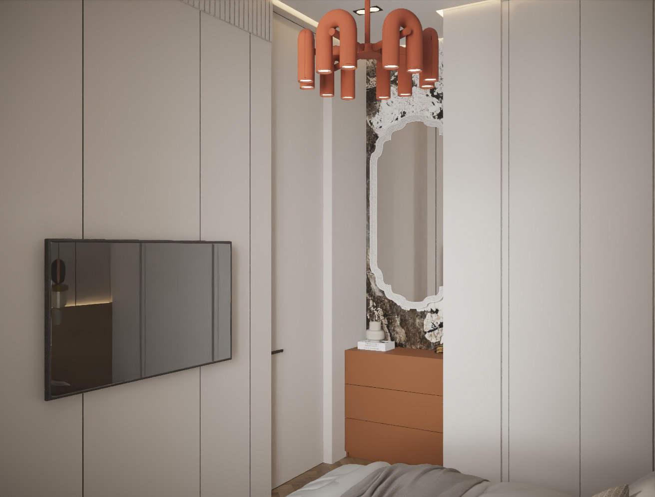 Современный интерьер с яркими акцентами-14